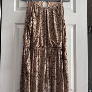 Maurices Tan and Black Spotted Dress